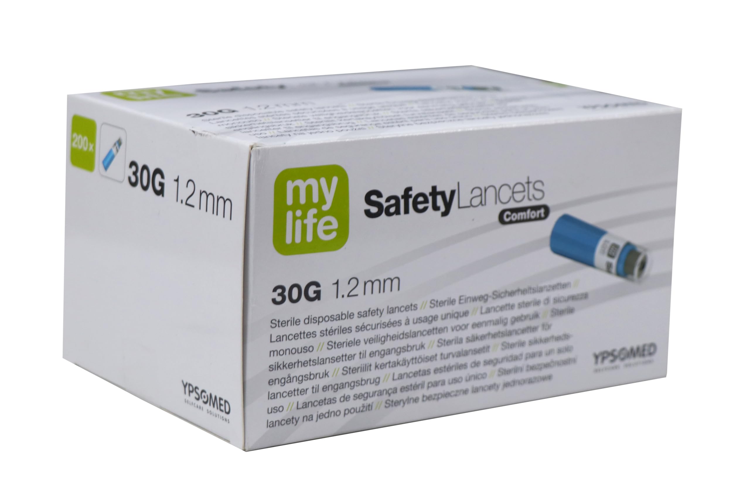 Ypsomed MyLife Safety Lancets Comfort (Only Lancets) 1.2mm Blue 30G(200 Piece) (B0CQZ3189C) Amazon Price History, Amazon Price Tracker