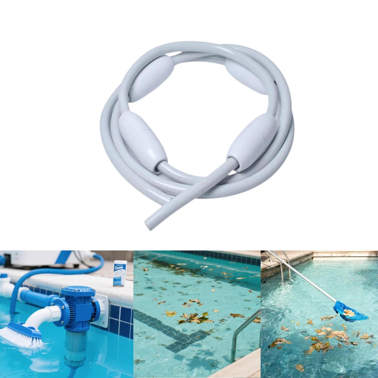 Kit de Accesorios para de Limpieza de Piscinas, Adaptador de Repuesto para Limpieza de Piscinas, Accesorio Universal, Construcción, con Cabezal Flotante