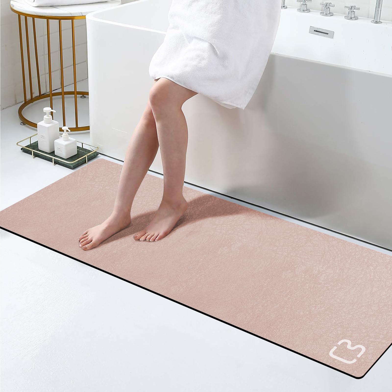 Pink House バスマット 50X70 IV マット Amazon.com: Blush Pink Diatomaceous Earth Bath Mat 15.7