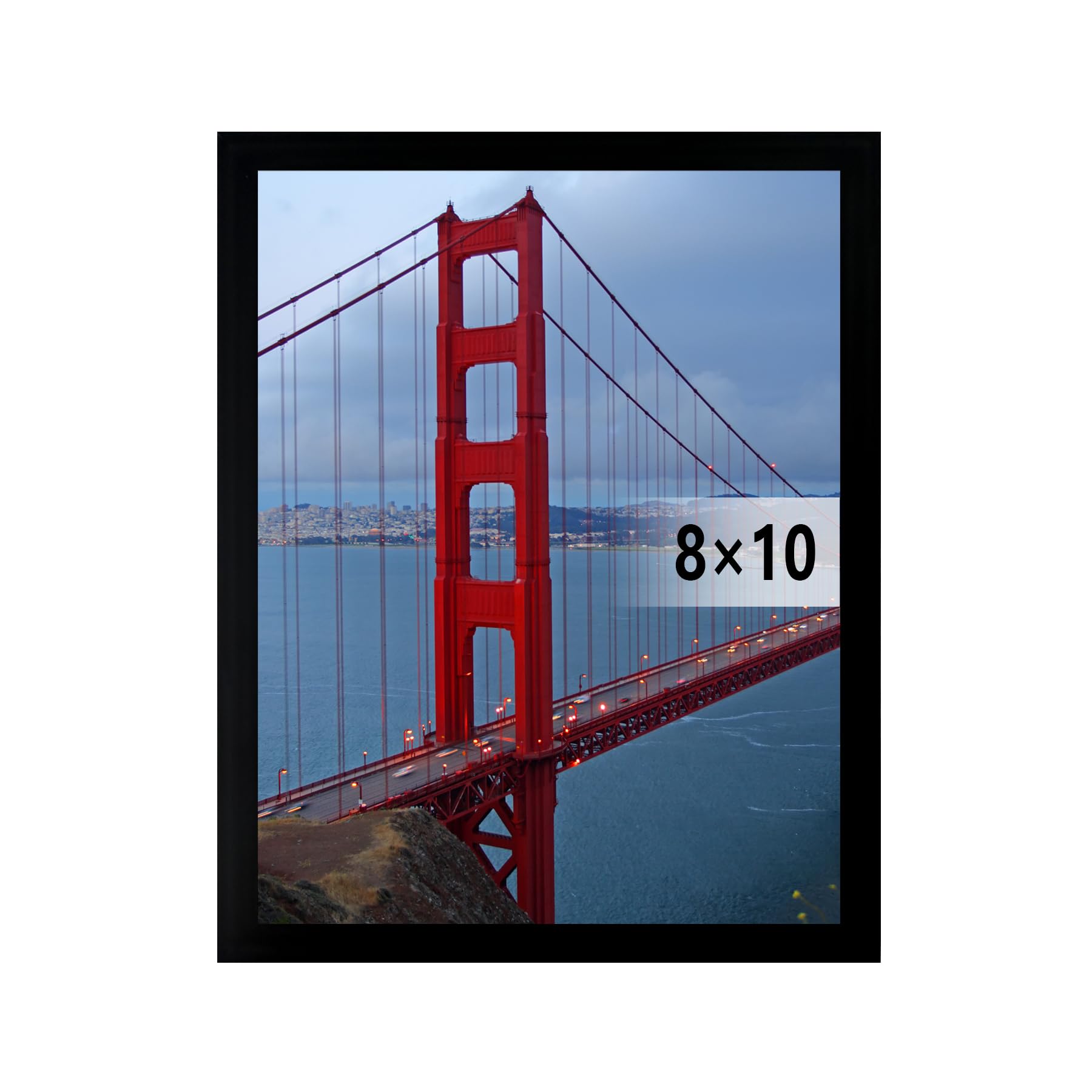 Frame Wall Hanging or Tabletop Photo Frame, Black, 1 Pack