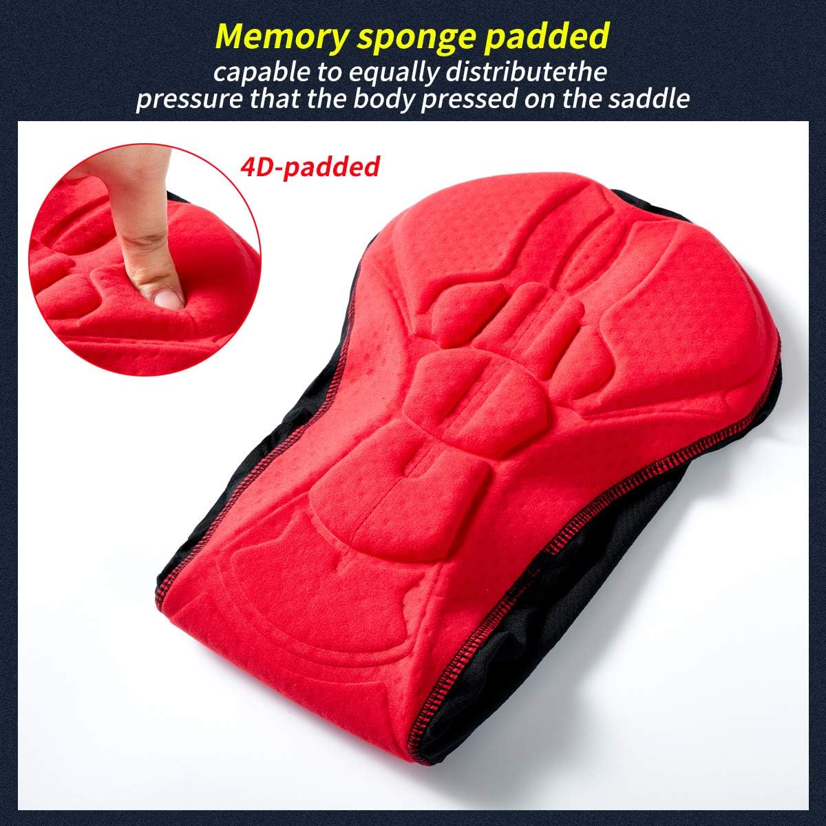 XGC Men's Cycling Underwear Shorts with High-Density High-Elasticity and Highly Breathable 4D Gel Padded - Image 6