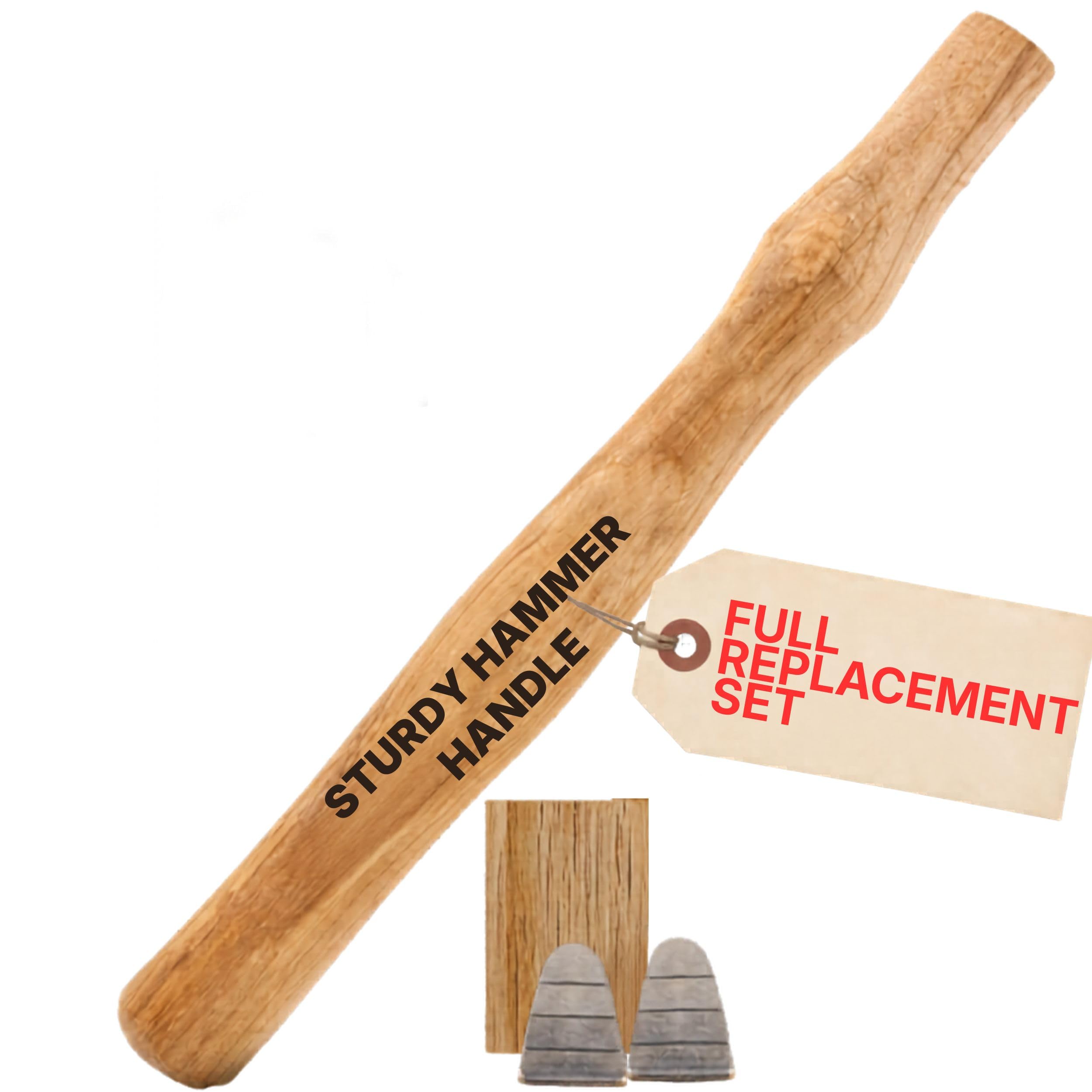 1 Sledge Hammer Handle Replacement for 2–4 lb Made of American Hickory Wood