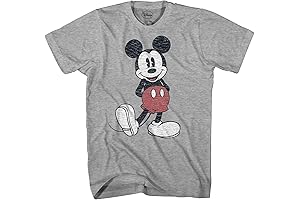 Men's Full Size Mickey Mouse Distressed Look T-Shirt