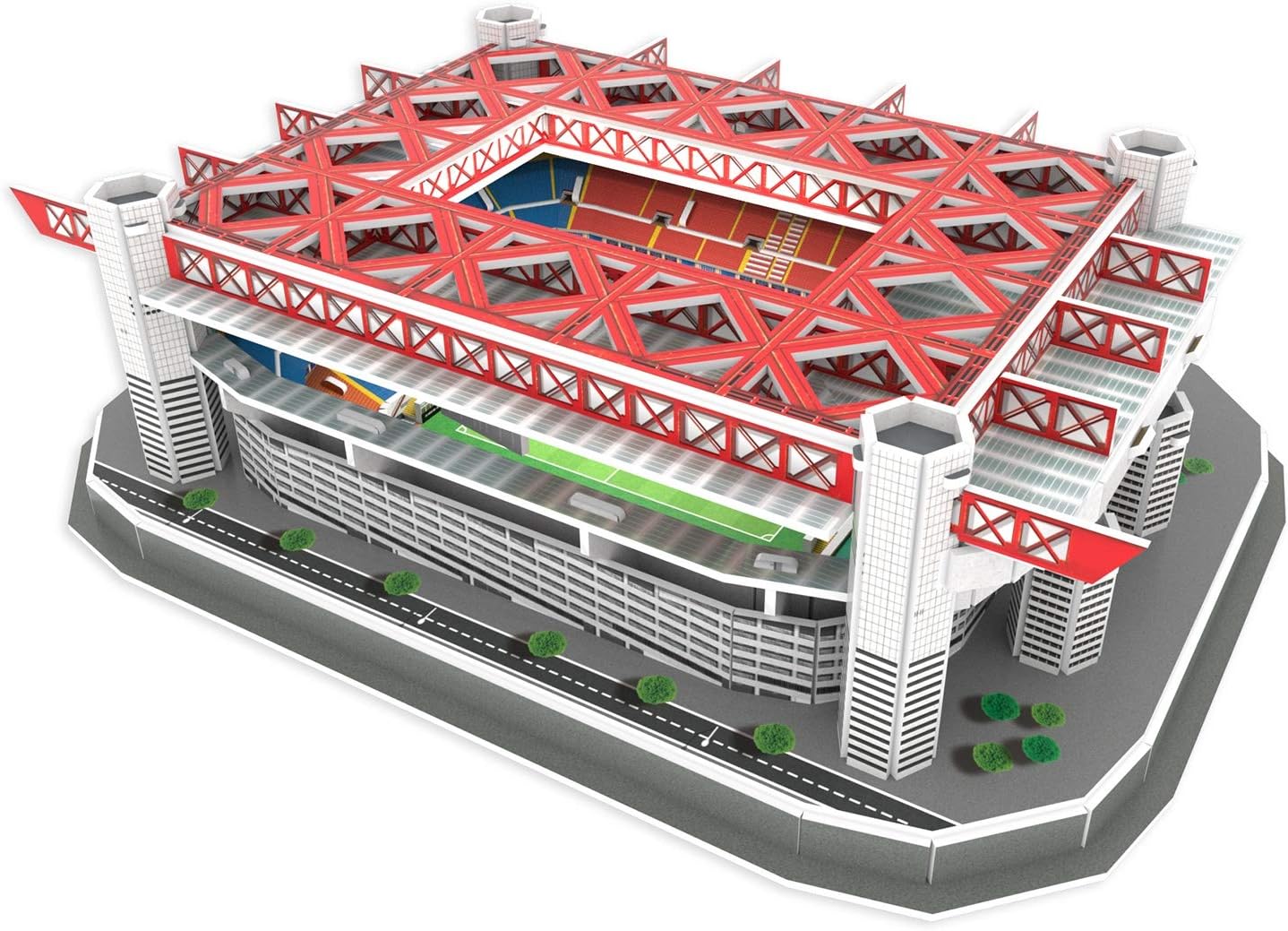 KARACTERMANIA Estadio de Nanostad, 3D Puzzle Stadium Giuseppe Meazza Standard Milano San Siro (39452), Multicoloured