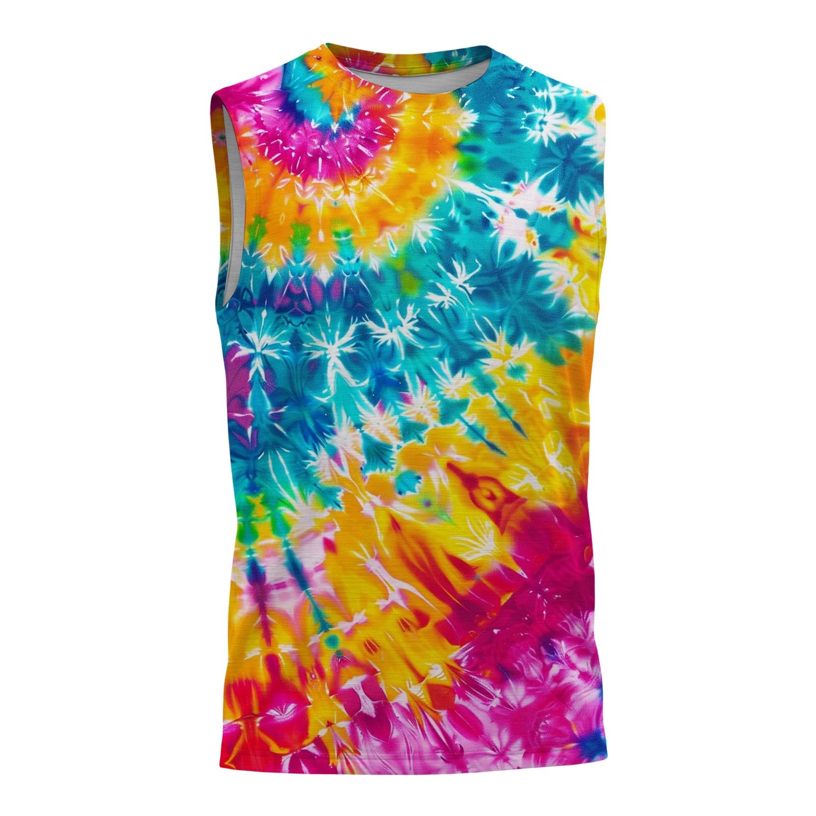 Maillot de corps pour enfant - Débardeur sans manches - T-shirt d'été pour garçons et filles - Col rond - Débardeur batik confortable et respirant - Sous-vêtements pour les loisirs, le sport, l'école