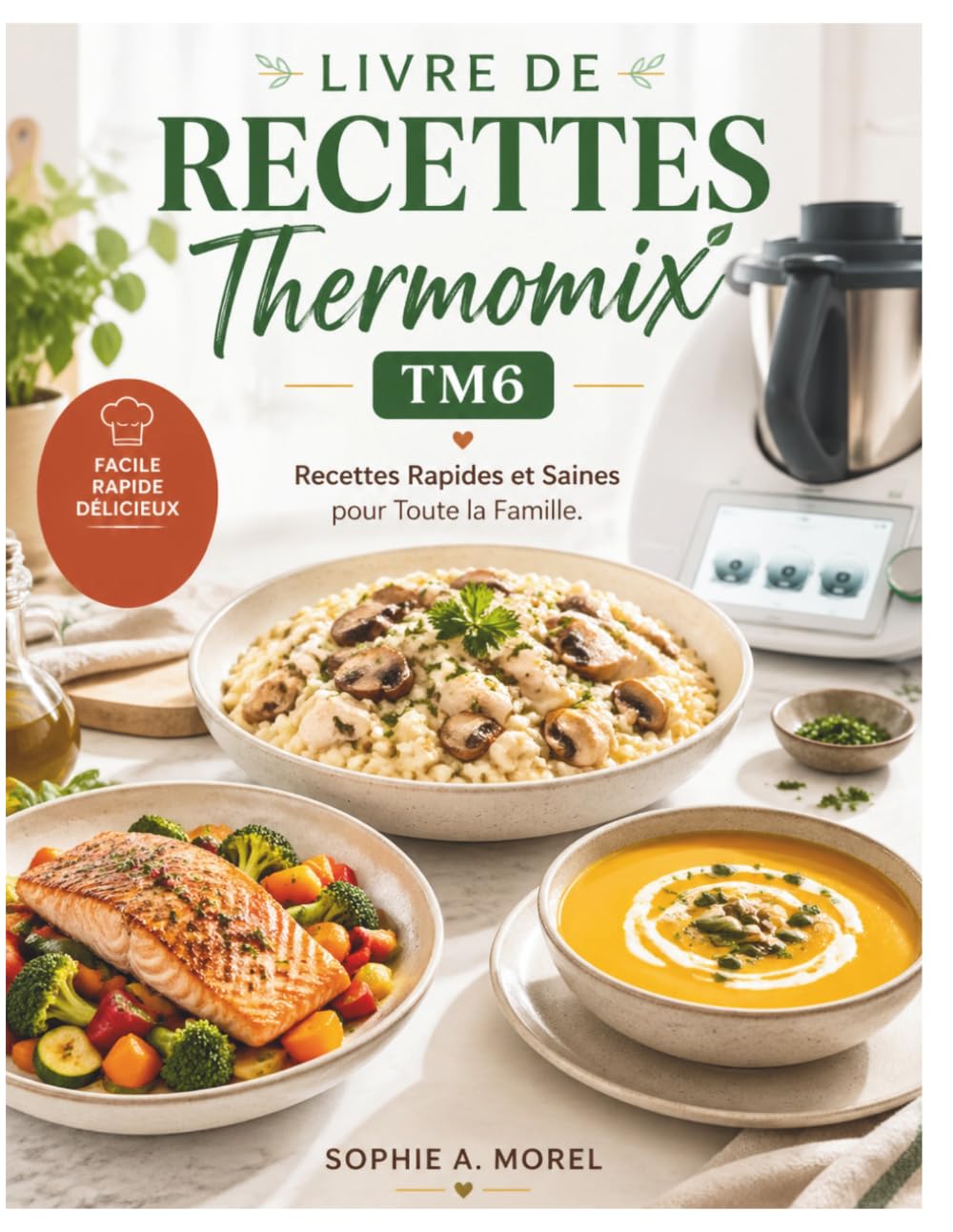 Livre de Recettes Thermomix Tm6: Recettes Rapides et Saines pour Toute la Famille.