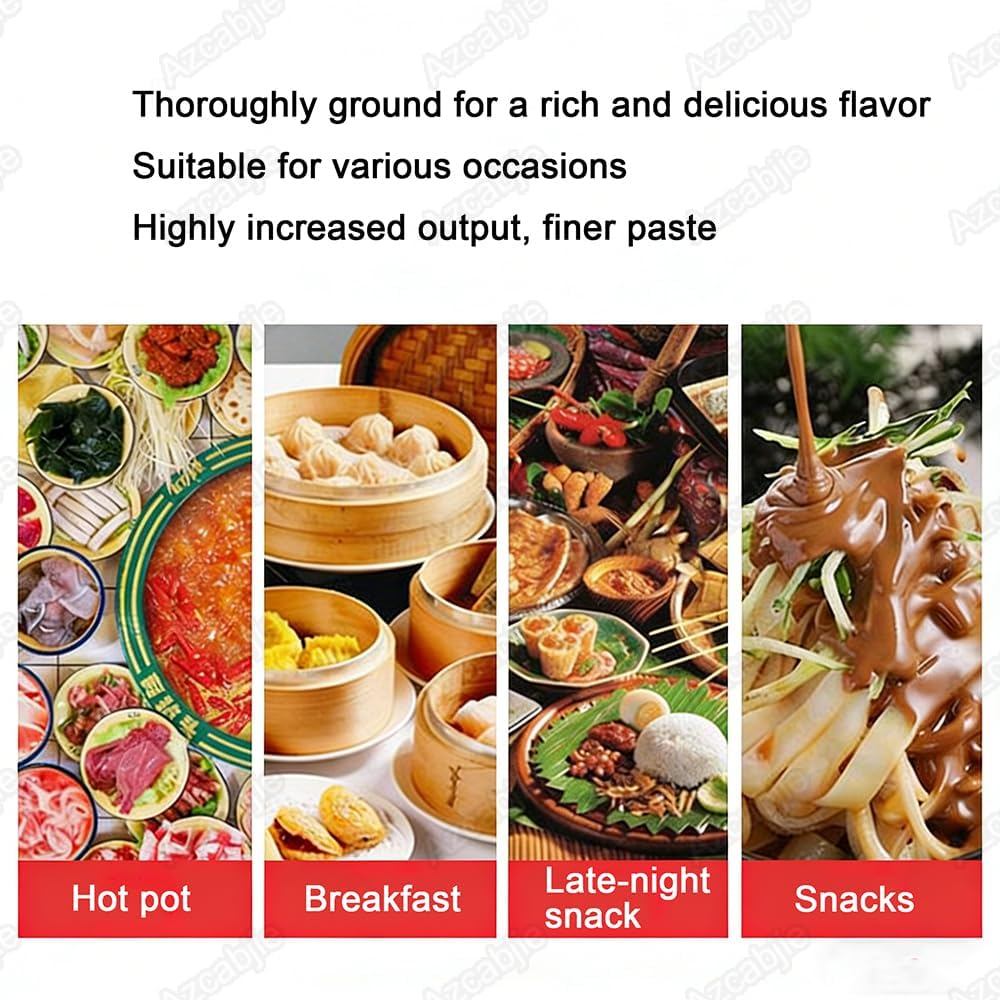 1100W Electric Nut Butter & Soymilk Maker Machine,Commercial Grade Stainless Steel Grinder with Low Noise,Multifunctional for Sesame Sauce,Groundnut,Almond Butter