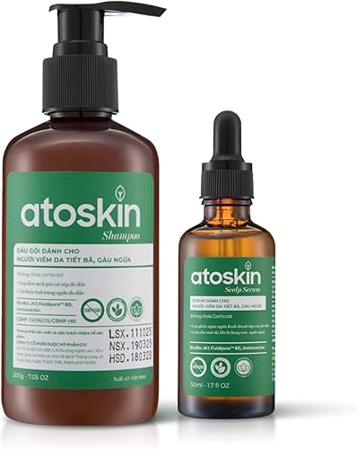 Miniatura 9 de Champú Atoskin (paquete de 2) – para dermatitis seborreica – Ayuda a reducir la grasa y mejorar la comodidad del cuero cabelludo (13.6 oz) 2