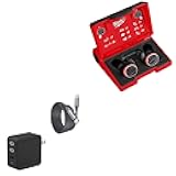BoxWave Charger Compatible with Milwaukee REDLITHIUM USB Bluetooth Jobsite Ear Buds - PD Wall Charger Bundle (65W), Power Delivery AC Adapter Long Cable - Jet Black