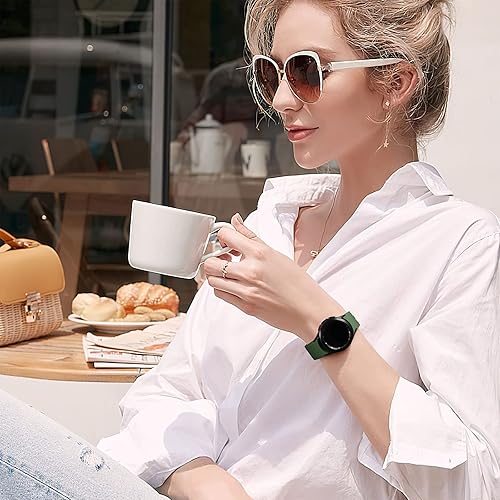 Miniatura 6 de Lerobo - Correa sin huecos compatible con Samsung Galaxy Watch 7 5 4 6 (44mm 40mm), Watch 5 Pro (45mm), 4 Classic (46mm 42mm) - Pulsera deportiva de