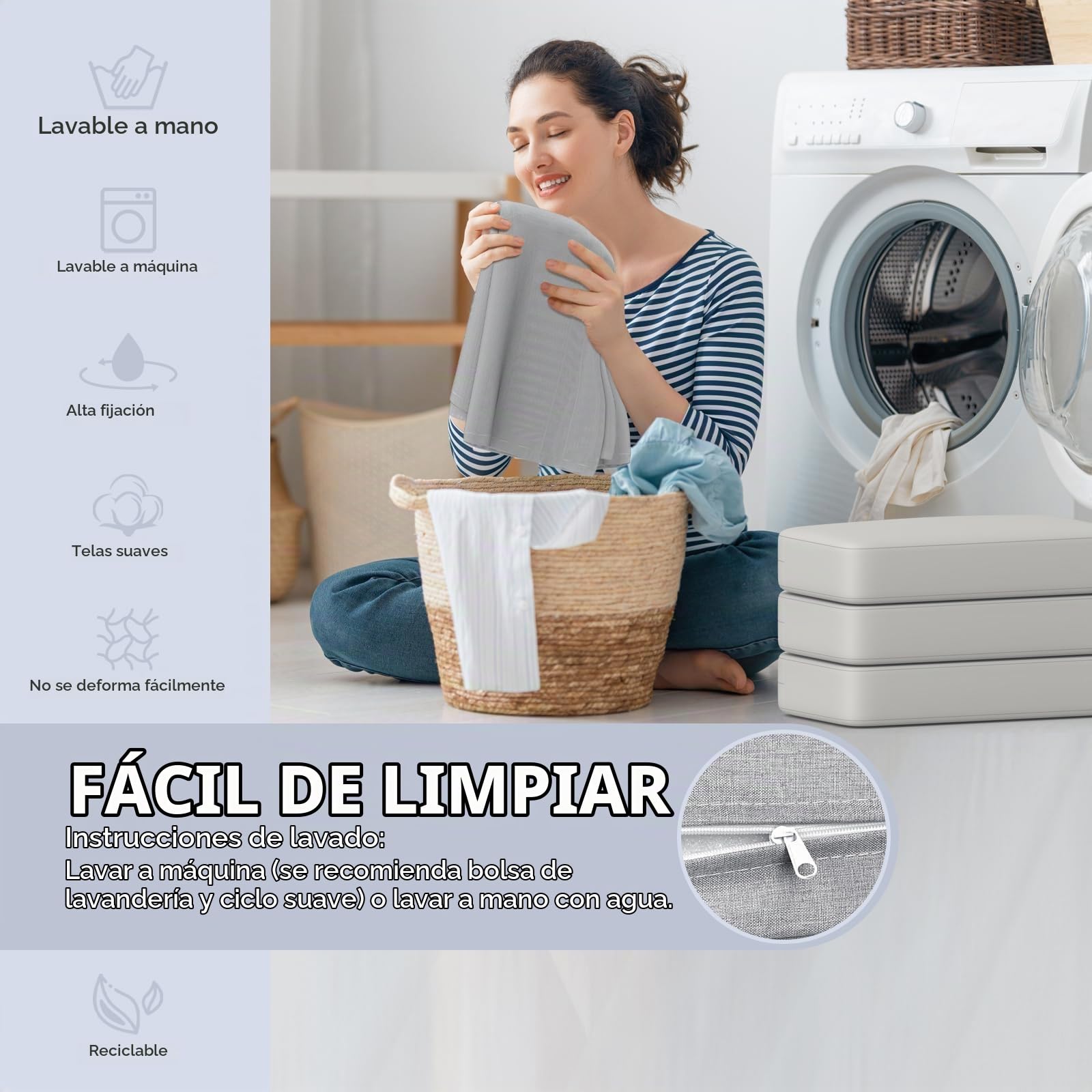 Barrera de Seguridad para niños – Barrera de Cama para niños con protección de Bordes, Seguridad para Cama Infantil, Altura Ajustable 40-60 cm, Desmontable, portátil, Gris, 50cm