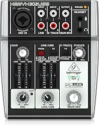 Behringer 302USB Mesa de Som Analógica de 4 canais
