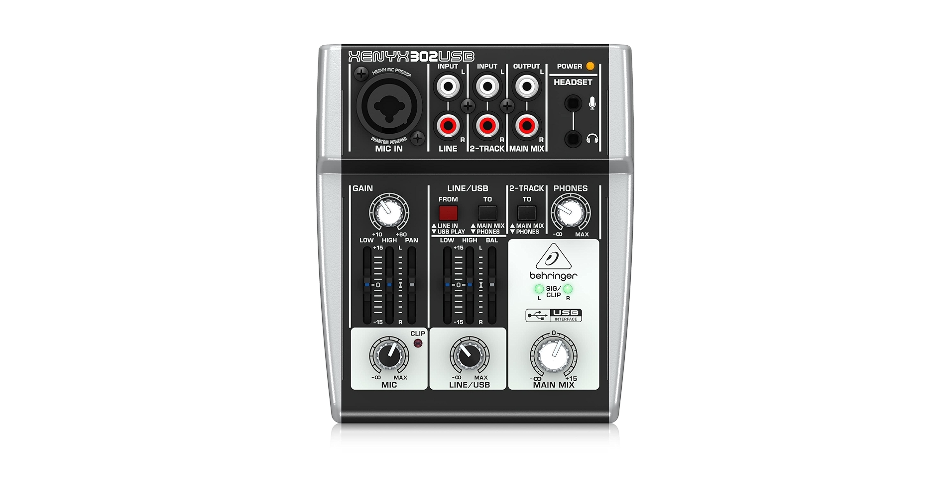 Behringer XENYX 302USB ミキサー Amazon.com: Behringer XENYX 302USB Premium 5-Input Mixer