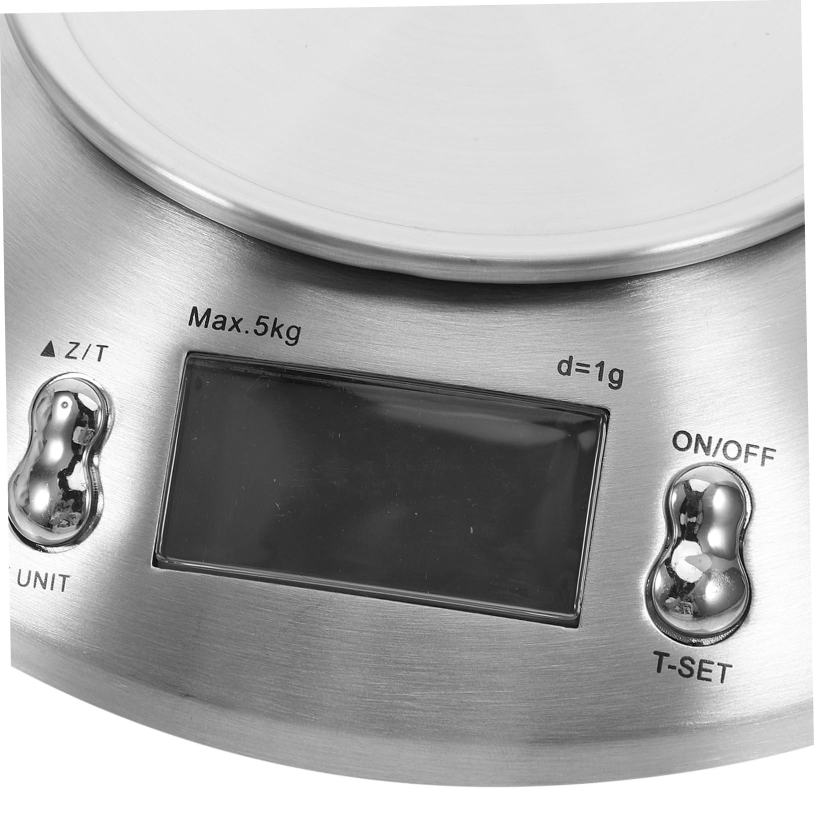Báscula Digital 5000 G para Alimentos de Acero Inoxidable | Plata, Uso en Preparación y Repostería, Precisión Alta, Operación Sencilla y Capacidad Amplia