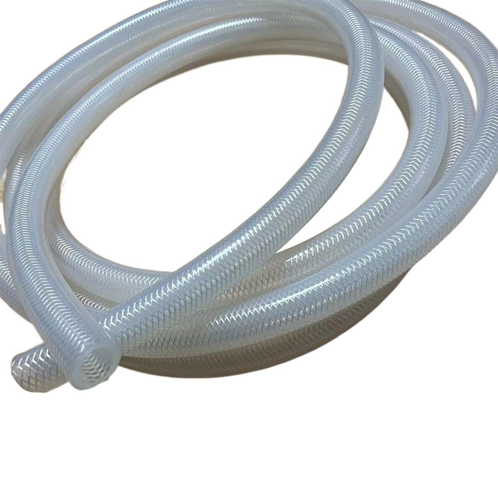 drain hose Food Grade Steam Distillation Rubber Hose Heat Resistant Flexible Rubber Tube 1 Meter Braided Thickened Silicone Tube Hose water pump(Color:12x20mm)