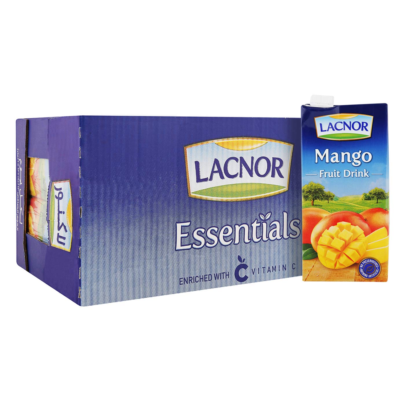 Lacnor Mango Fruit Drink, 12 x 1 Litre