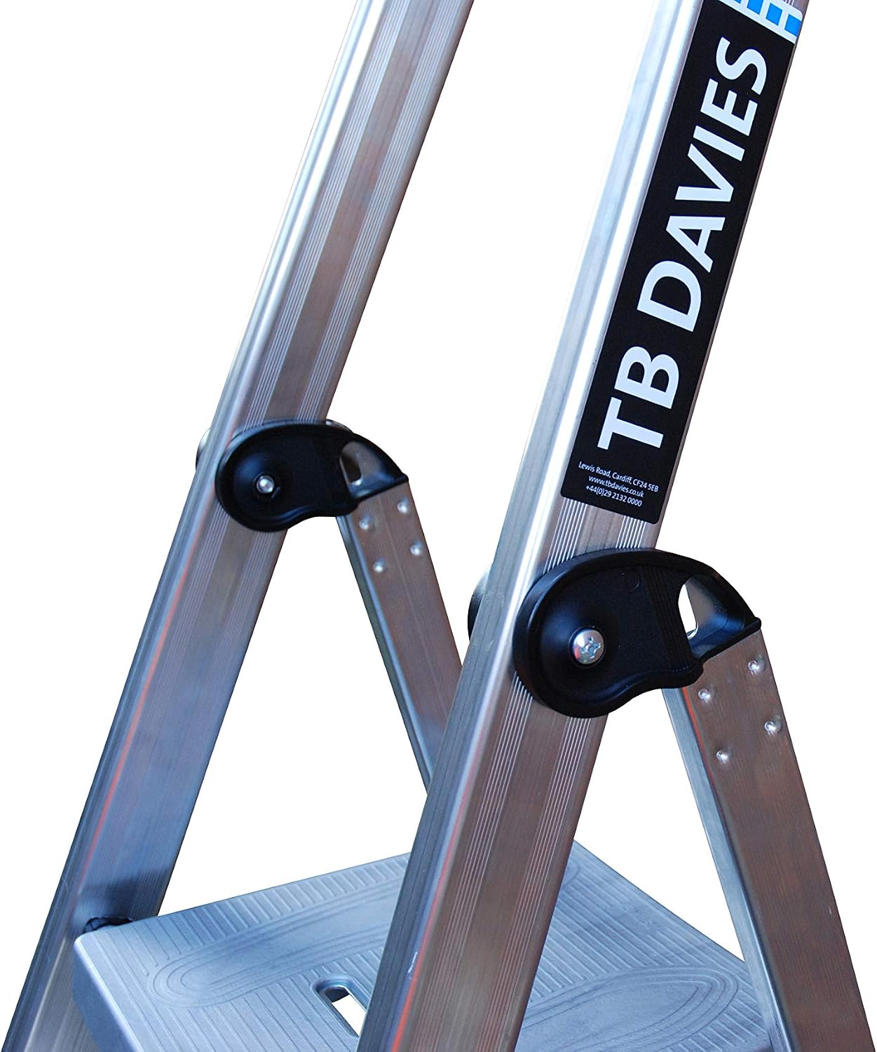 TB Davies 1211-027, 7 Tread Maxi 110 Platform Steps, Platform Height 1.59m, Aluminum, EN131 Professional, Silver - Image 5