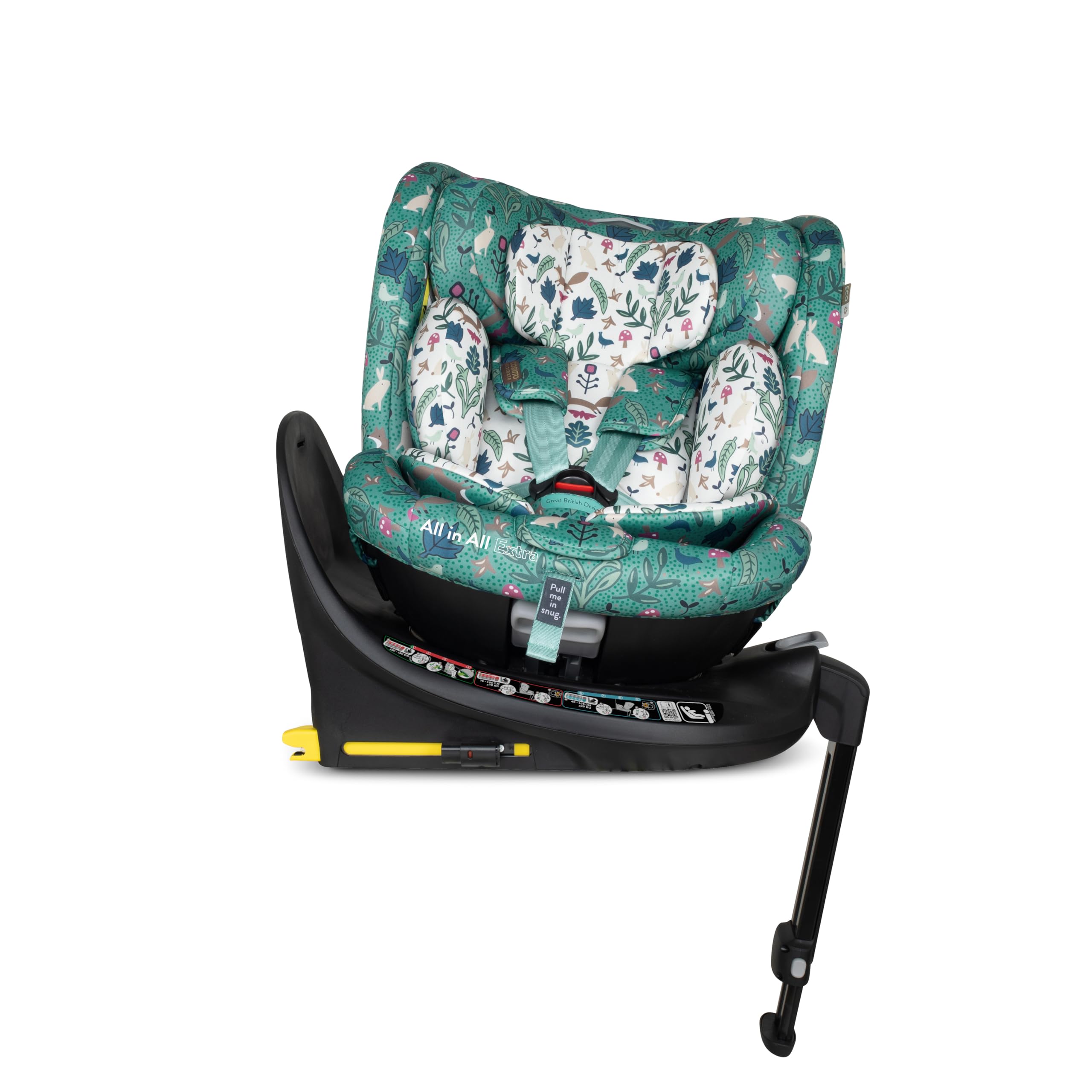 COSATTO All in All Extra i-Size - Seggiolino auto girevole a 360°, gruppo 0+123, 0-36 kg, 0-12 anni, ISOFIX, ERF, esclusivo sistema anti-fuga (Masquerade)