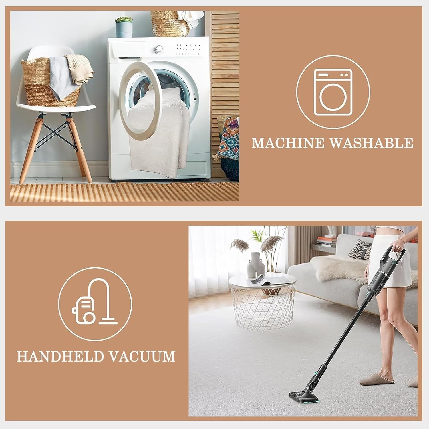 Country 5x7 Rug - Vintage Rug 2x3 - Prints Area Rug for Living Room Bedroom, Country Carpet, Washable & Non Slip & Soft Small Entrance Rugs for Women Teens - JI8