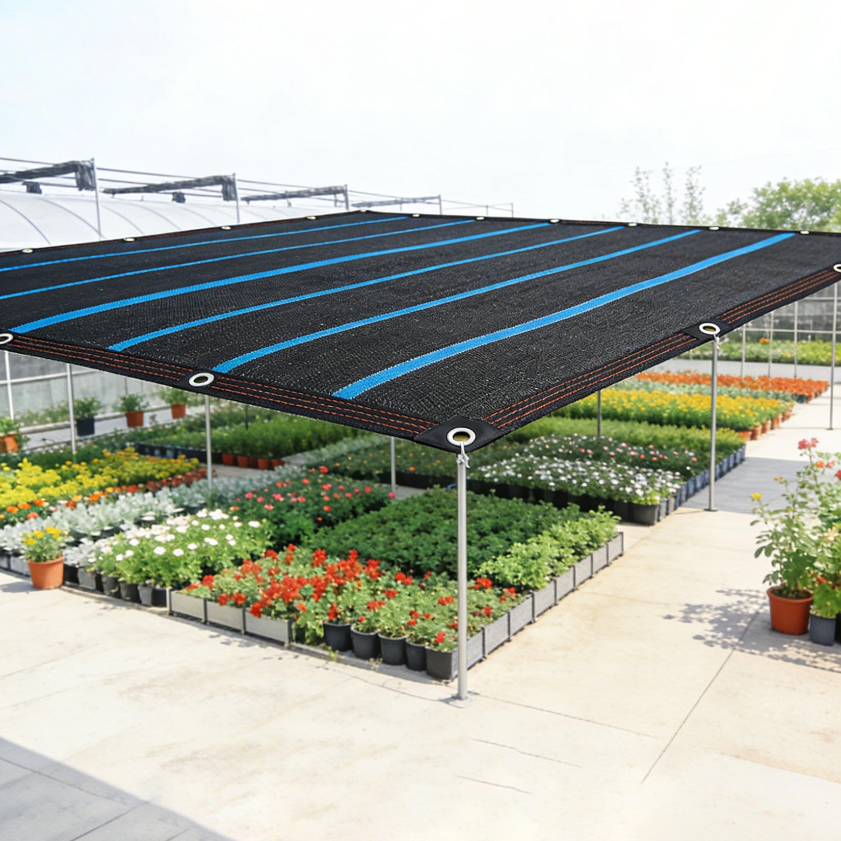 Filet d'ombrage de jardin 3X5m anti-UV résistant pour serre, pergola et patio