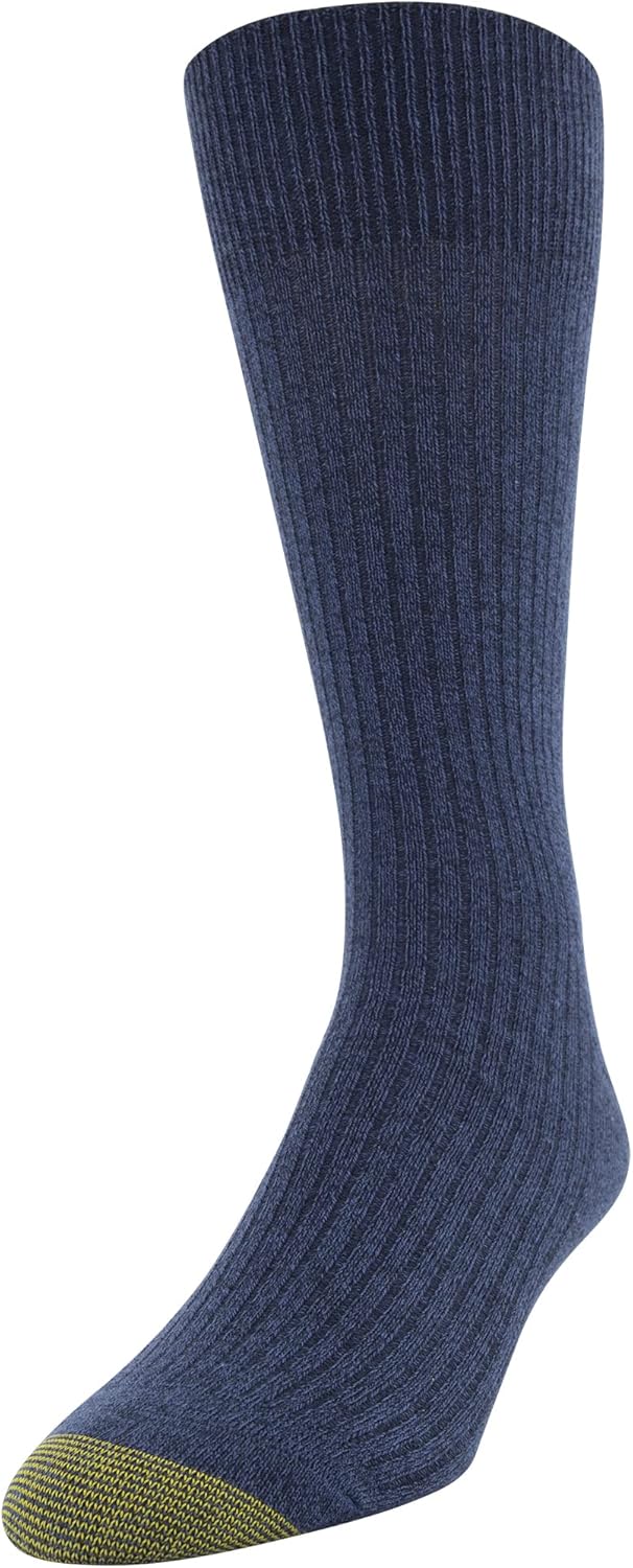 GOLDTOE Mens Stanton Crew Socks, Multipairs