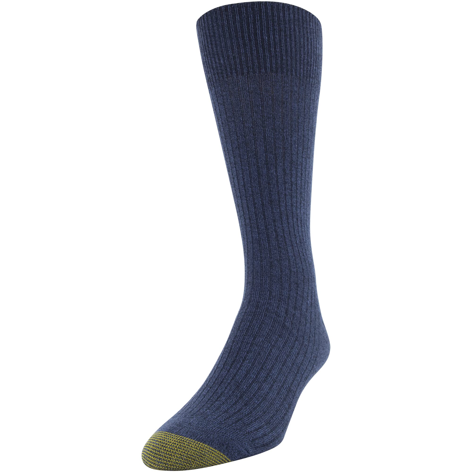 Gold Toe Stanton Crew - Calcetines multipar para hombre (12 unidades), Chambray/Denim/Midnight (12 pares), L