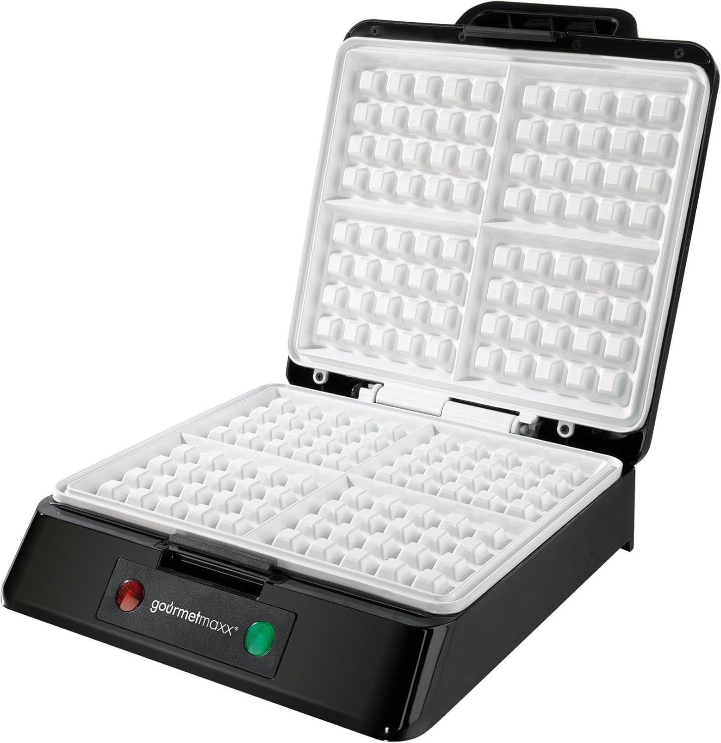 GOURMETmaxx 07580 Electric Waffle Maker for Belgian Waffles Quad
