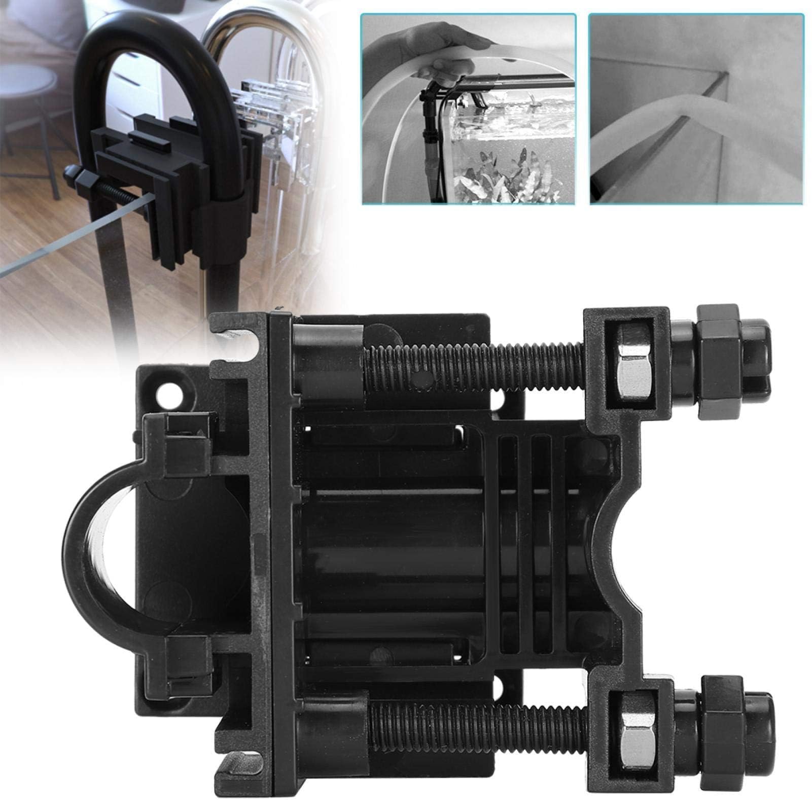 Clips de Fixation pour Tuyau d'Aquarium, 2 Pièces, Support Multifonctionnel pour Changement d'Eau, Noir