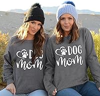 Vista 3 de VILOVE Sudadera con estampado de pata de perro para mujer, sudadera con estampado de patas de perro, sudadera divertida con gráficos divertidos