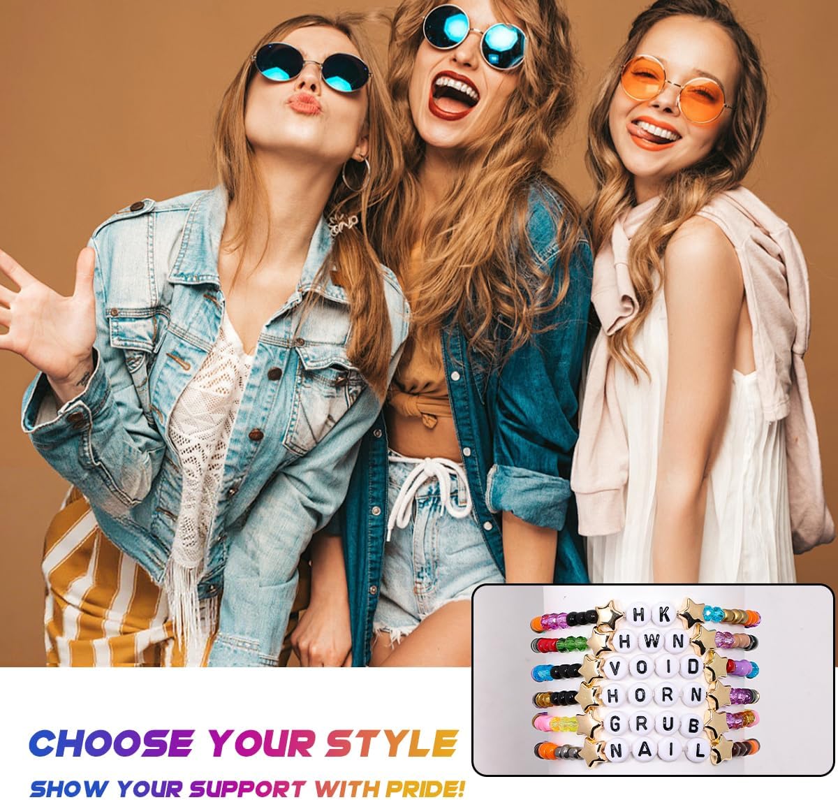 AICase for Hollow Knight Merch Gifts Toys Inspired Bracelets 6 Pcs Stackable Stretch Beaded Friendship Bracelets Anime Costume Cosplay Merchandise Gifts for Fans Women Birthday Christmas Stocking - Image 5