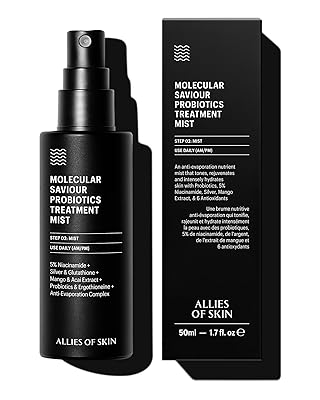 Allies of Skin Probiotic Face Mist | Toner Facial Mist to Minimize Pores | Probiotic Skincare for Moisture Retention | 5% Niacinamide for Glowy Skin | Travel Friendly 1.7 Fl Oz
