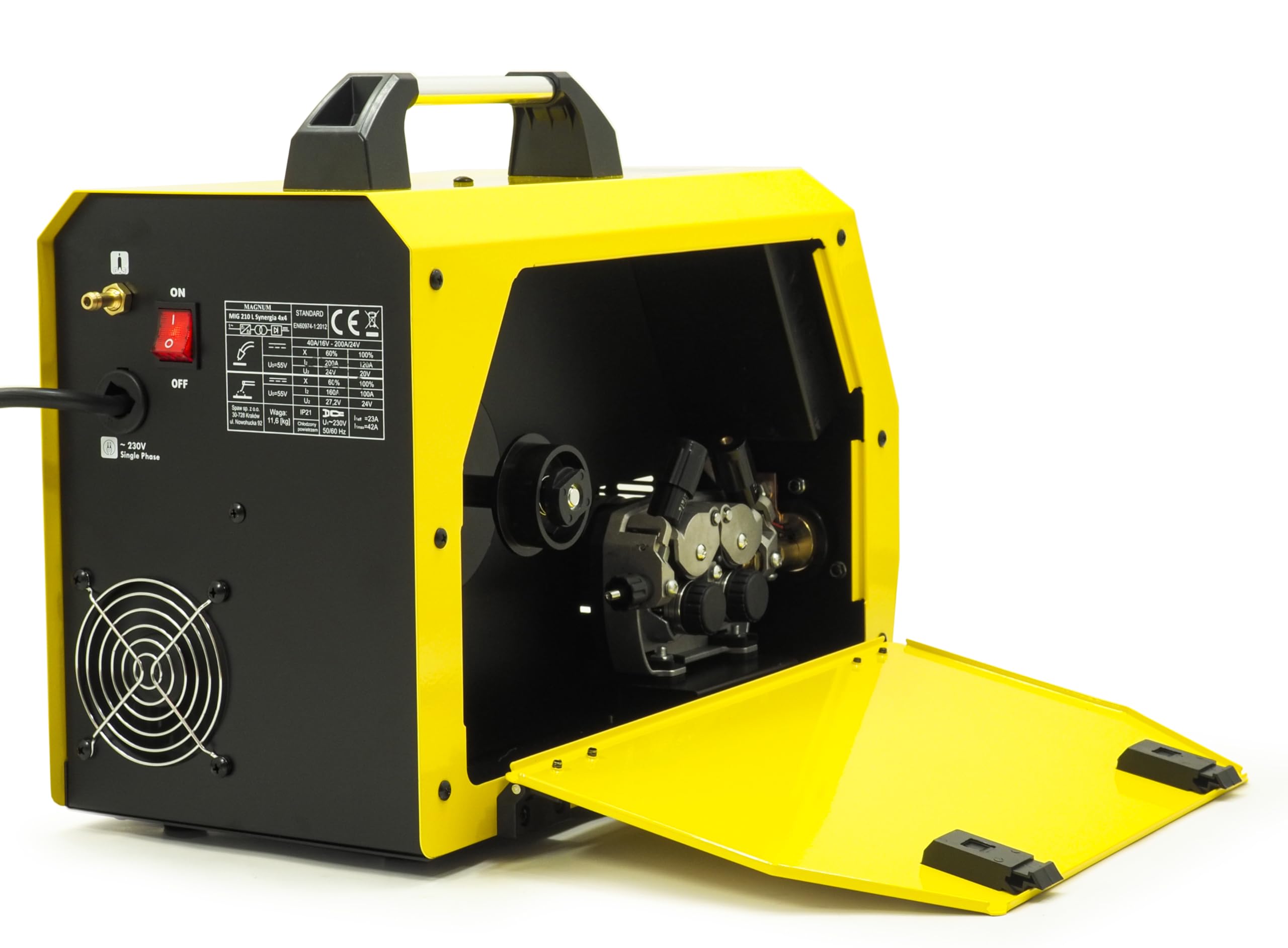 Soldador MIG MAG con Gas sin Gas MAGNUM 210L - Soldador Hilo MIG 200A - Soldadora TIG Antorcha SR-17V 4m - Soldador Inverter TIG MMA - Kit Completo Botella Casco Escuadras Magnéticas (Set 2)