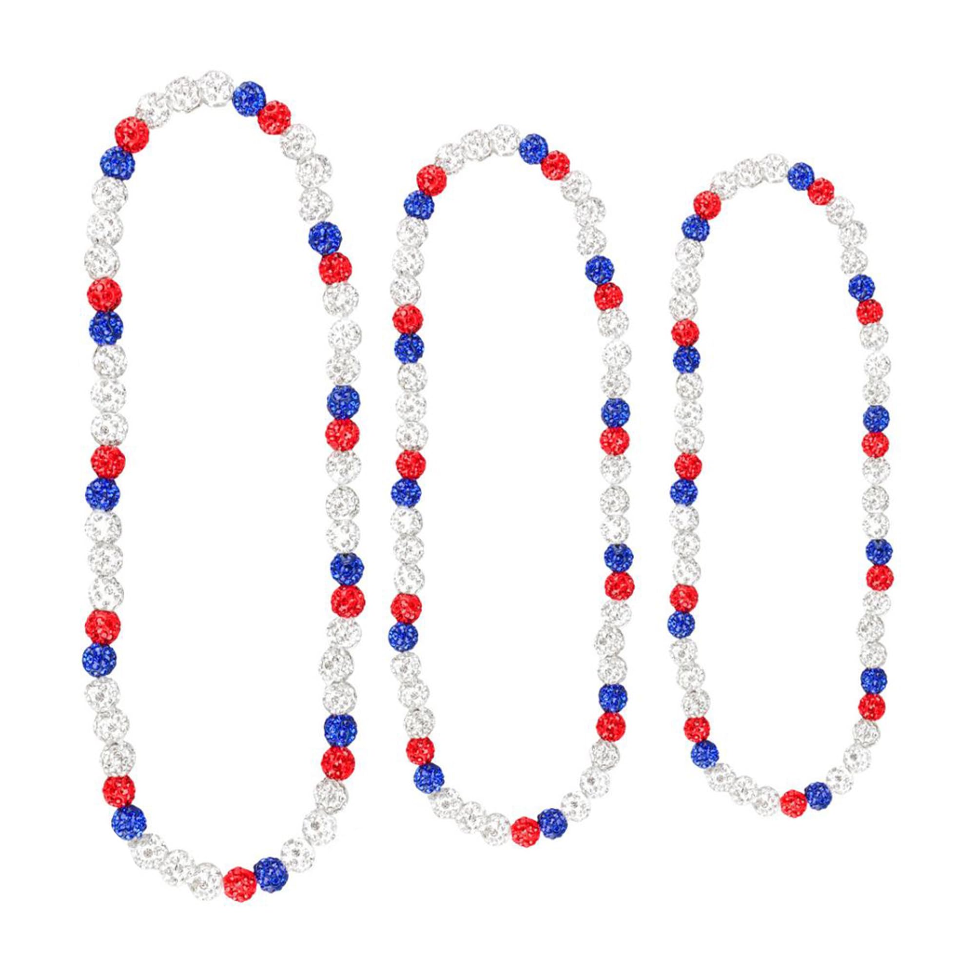 Dirty Mids Ice Collection Drip Baseball Necklace – Iced Out Rhinestone Beaded Chain for Boys, Teens & Players – Sparkly Baseball & Softball Jewelry –