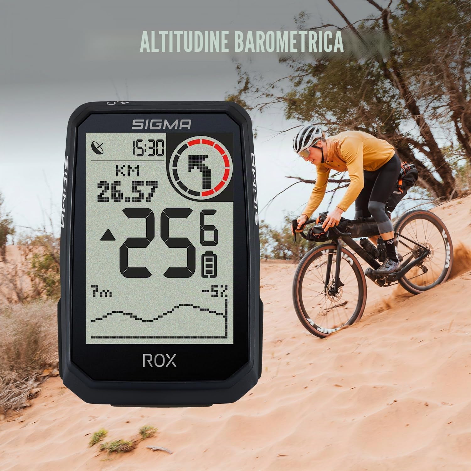 SIGMA ROX 4.0 ENDURANCE Nero | 41h di durata della batteria | 30 funzioni come la misurazione dell'altitudine | compatibilità con le e-bike | ANT+&BLE |USB-C|computer da bici wireless