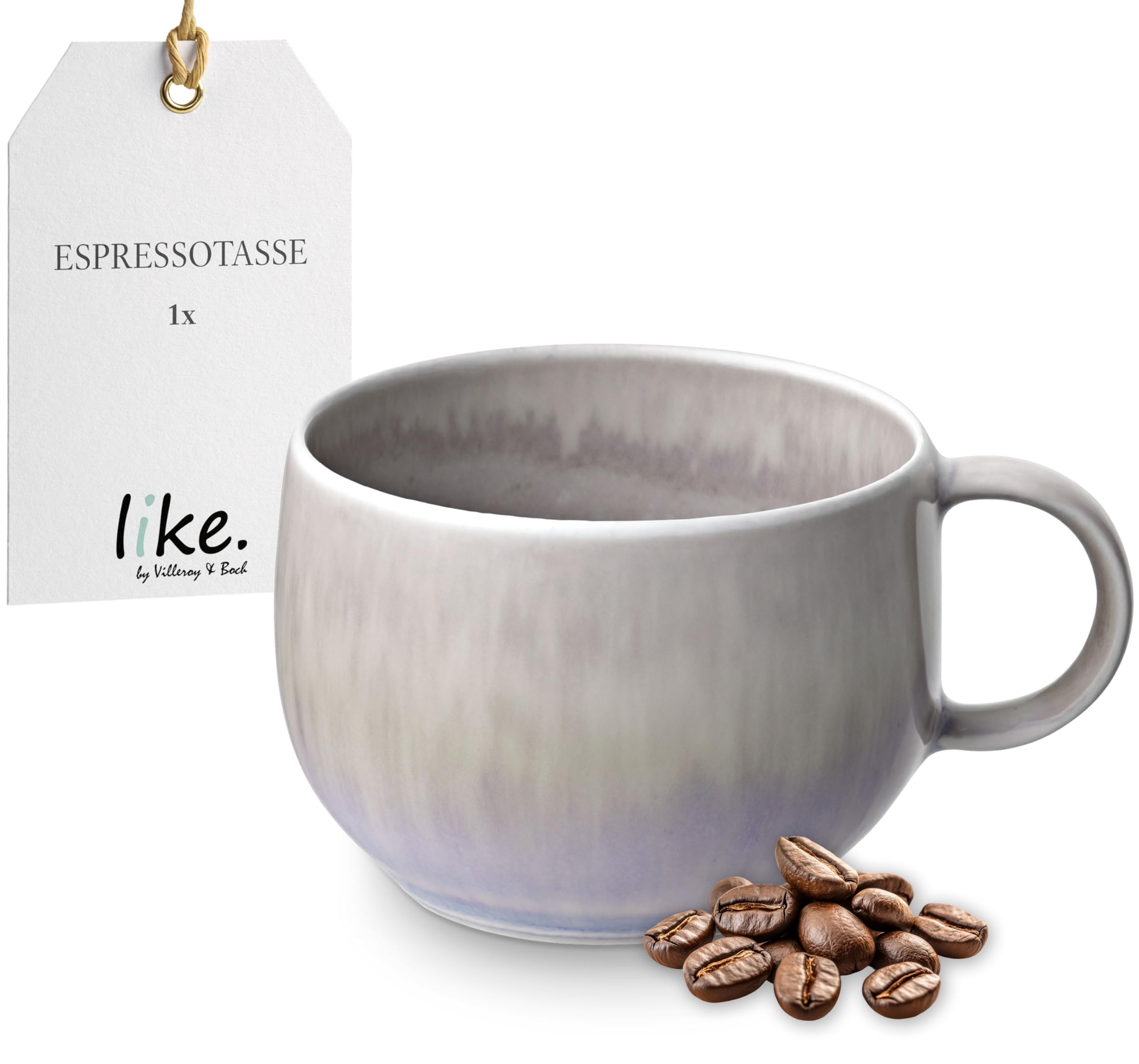 like. by Villeroy & Boch Perlemor Sand Espresso Cup 8.5 x 6.5 x 5 cm