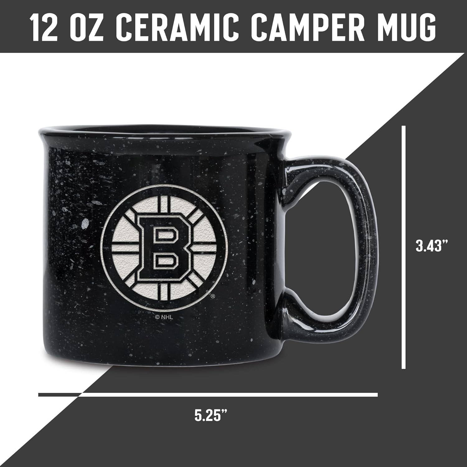 Rico Industries NHL Hockey Speckle 12oz Laser Engraved Campfire Mug - Image 6