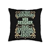 Website Wed Developer - Legendary Web Designer Throw Pillow