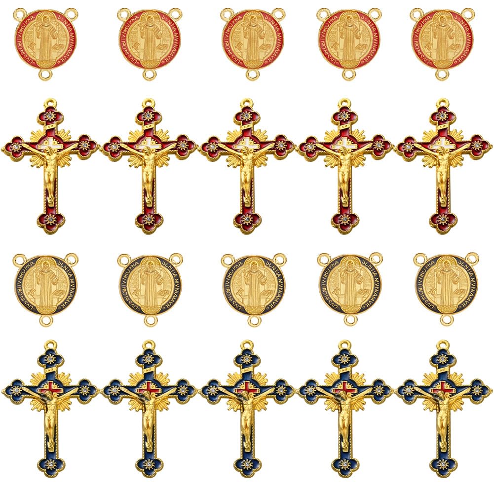 Breloques de croix de chapelet SUNNYCLUE pour remplacer vos pendentifs usés facilement