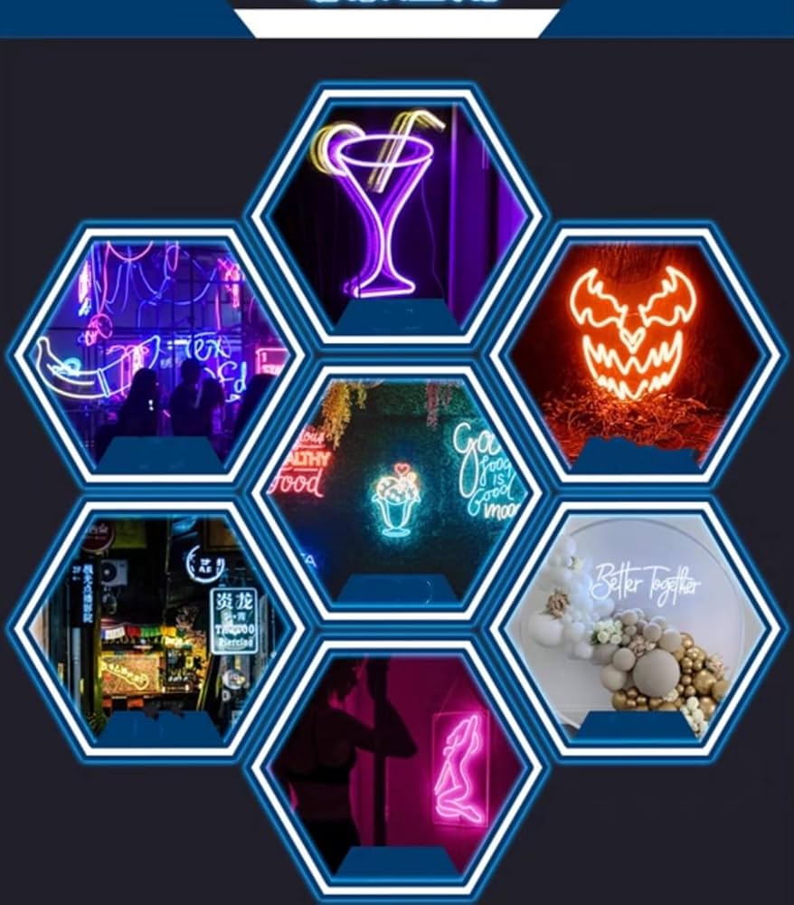 Amazon.co.jp: LedウォールサインネオンサインネオンLEDライト ネオン