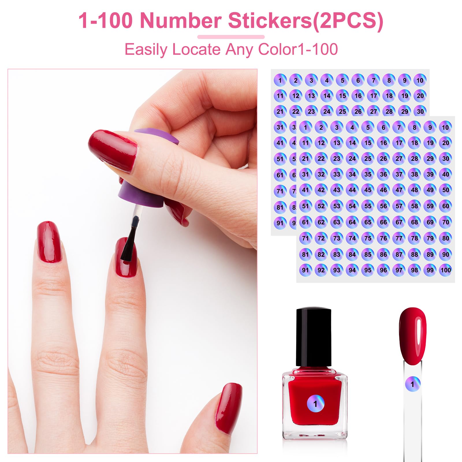 Nail Swatch Sticks - 150pcs for Nail Techs -4