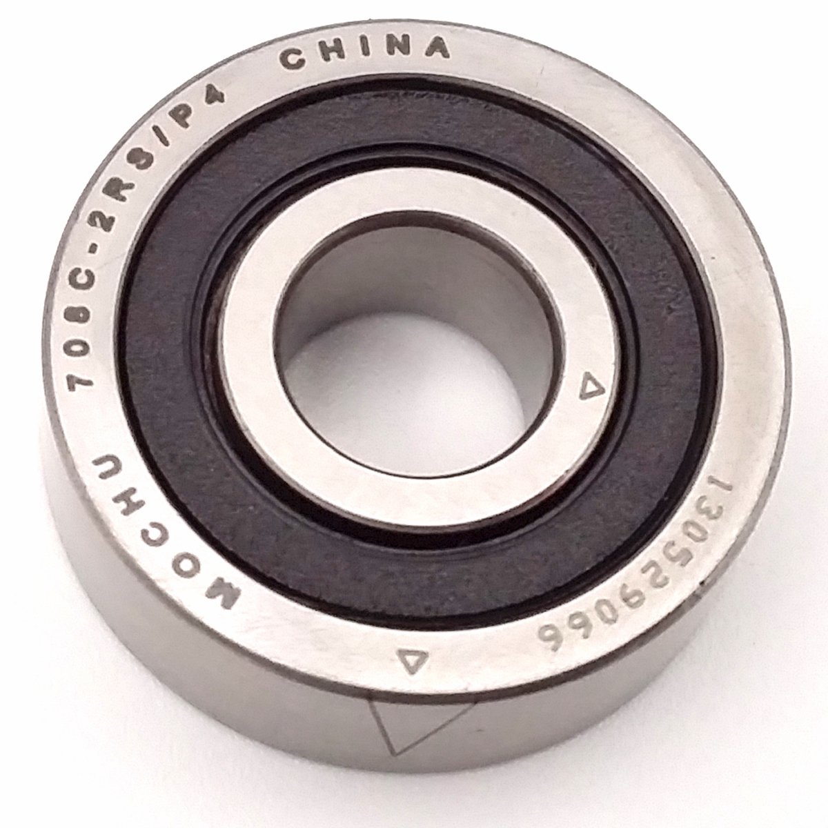 MOCHU 8mm 708 708C 708C-2RS/P4 8X22X7 Spindle Angular Contact Ball Bearings ABEC-7 Double Sealed Rubber Seals