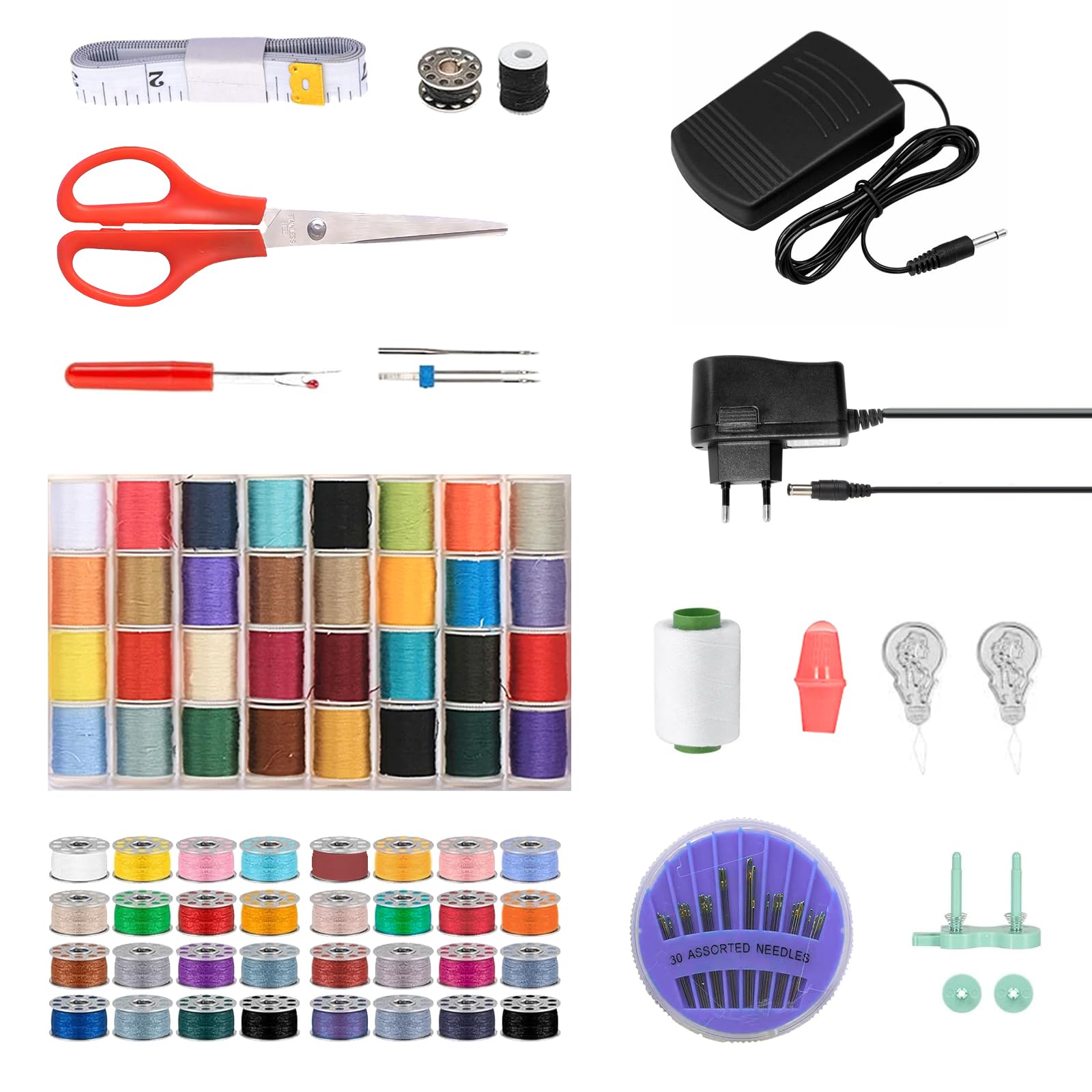 Machine À Coudre Professionnelle avec Grande Table à Coudre | Machine à Coudre Portable et Polyvalente, Machine à coud-re débutant avec 16 programmes de couture de couture 64 couleurs