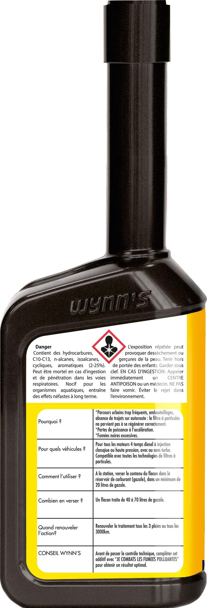 Wynn's I Regenera Filtros de Partículas - FAP Diesel - 500 ML | Promueve la regeneración y limpia el FAP - Reduce las emisiones - Optimiza y Restaura el rendimiento del motor
