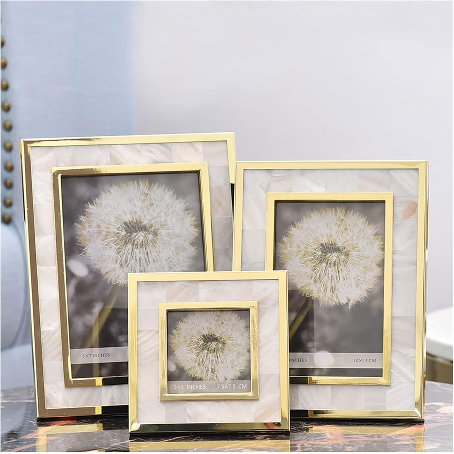 Modern Picture Frame Freshwater Shell Picture Frame Set