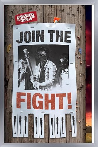 Vista 7 de Trends International Netflix Stranger Things: Season 2-The Fight Wall Poster, 22.375 x 34 pulgadas, versión premium sin marco