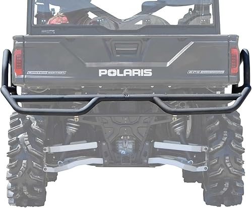 SuperATV Parachoques trasero extremo con protectores de cama lateral para Polaris Ranger XP 570 (cabina PRO-FIT)XP 900XP 10001000 DieselTripulación,