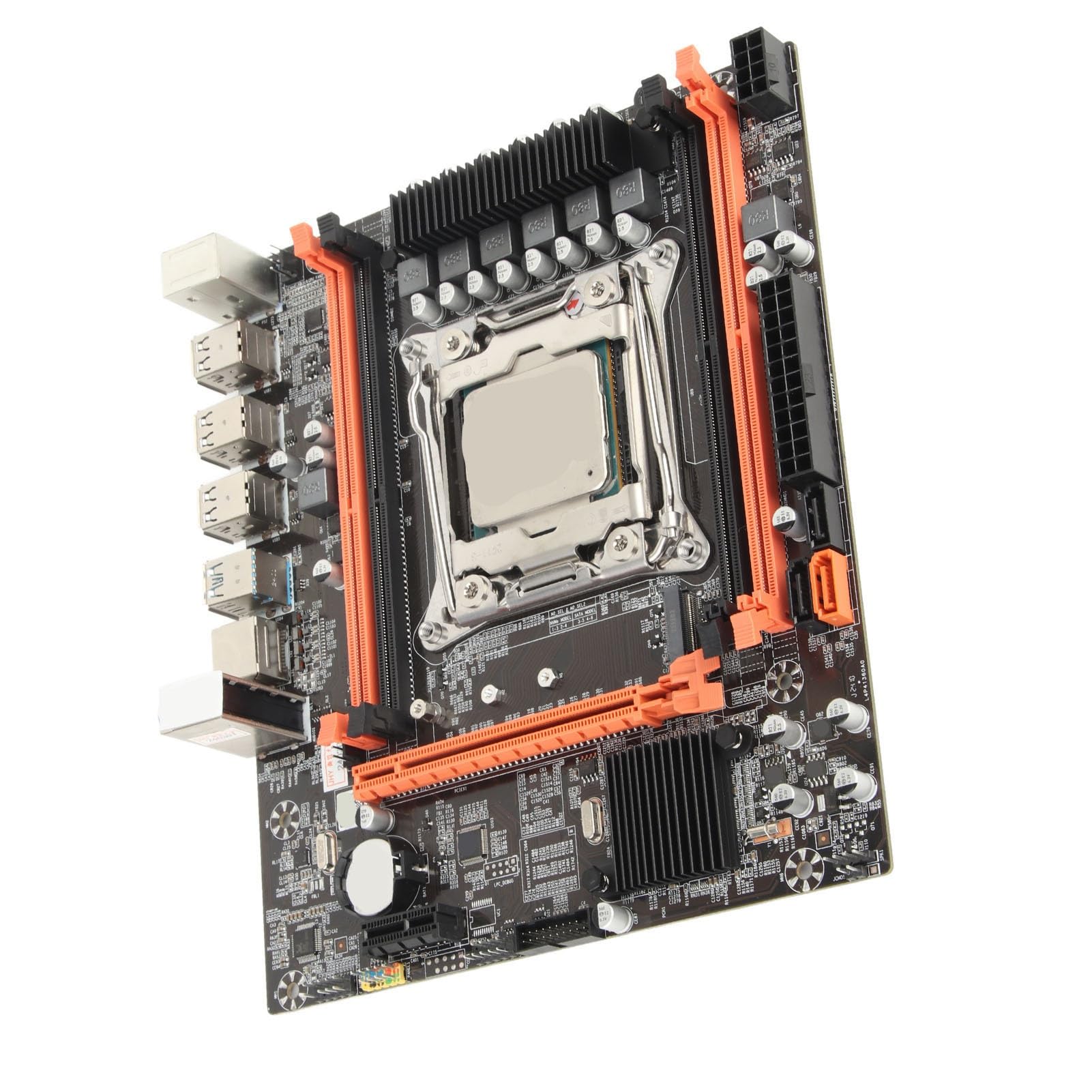 Topiky Scheda Madre PC X99 P4 Alimentatore a 6 Fasi Ad Alta velocità per PC Desktop con CPU E5 2680V3 e Interfaccia Multipla