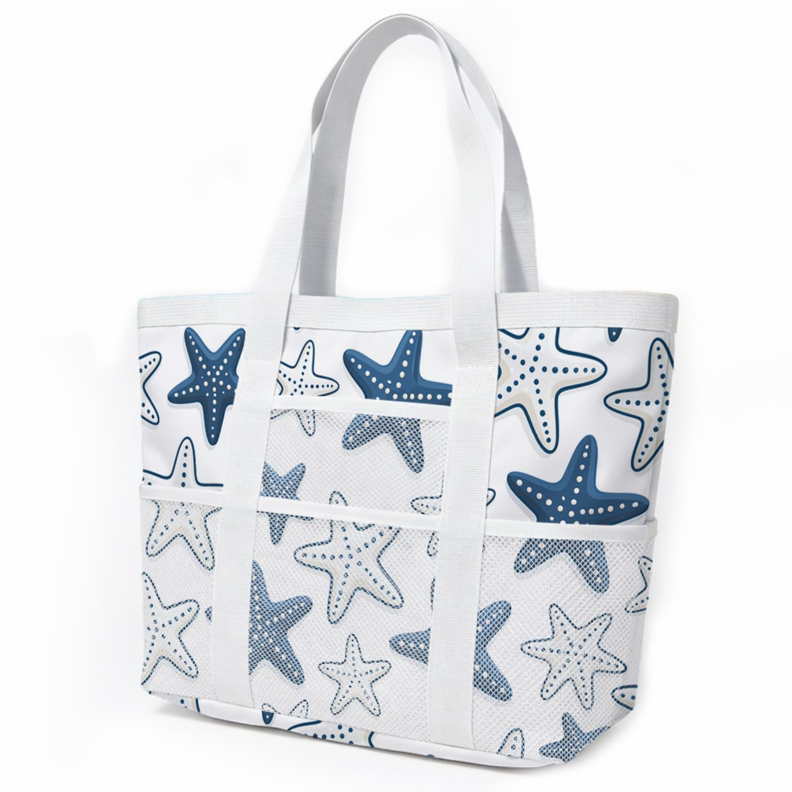 Sac de Plage Sac Fourre Tout Voyage Tote Bag Piscine Avec Fermeture Éclair Cabas de Voyage Accessoire Plage Pliable Et Léger Beach Travel Bag Gym Cabas Femme