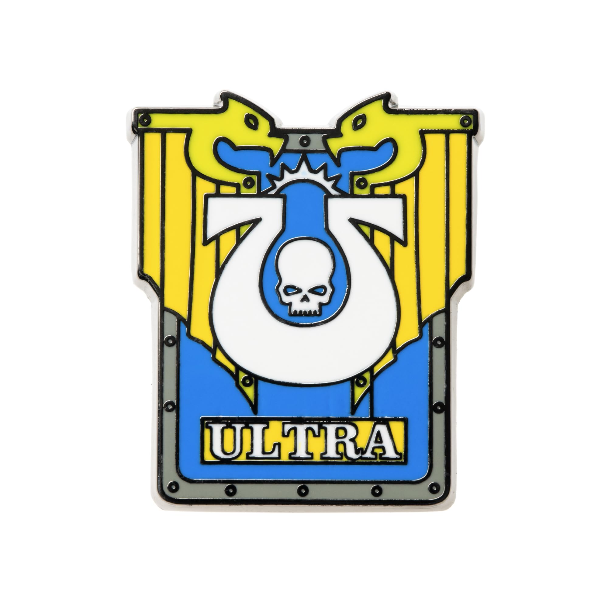 Starforged Compatible with Warhammer 40k Heraldries of the Chapters theme colored shield Pin1 PC (Ultramarines)
