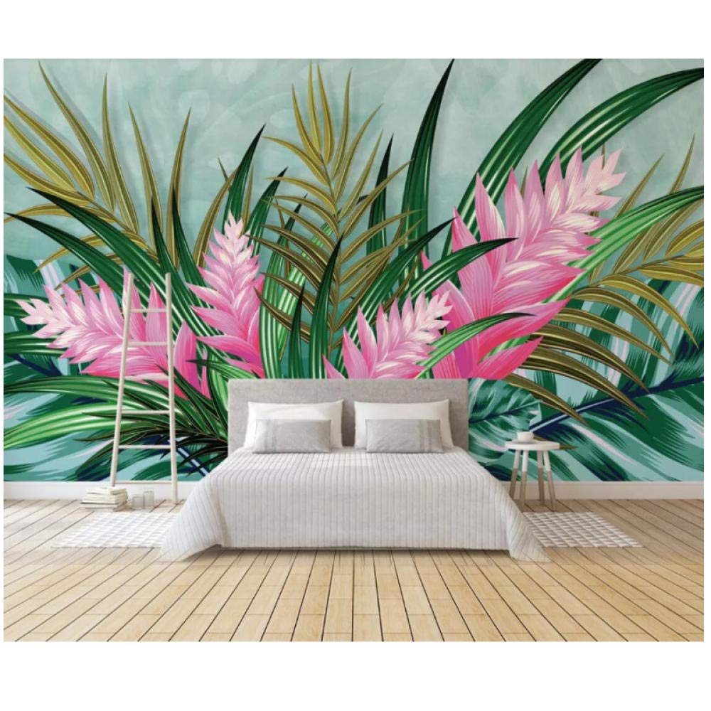 Amazon Insヨーロッパ熱帯の花の壁紙壁壁画コンタクトペーパーロールホーム壁の装飾壁紙3d写真花の壁紙 280cm W X 180cm H 9 2 X6 10 Ft 壁紙